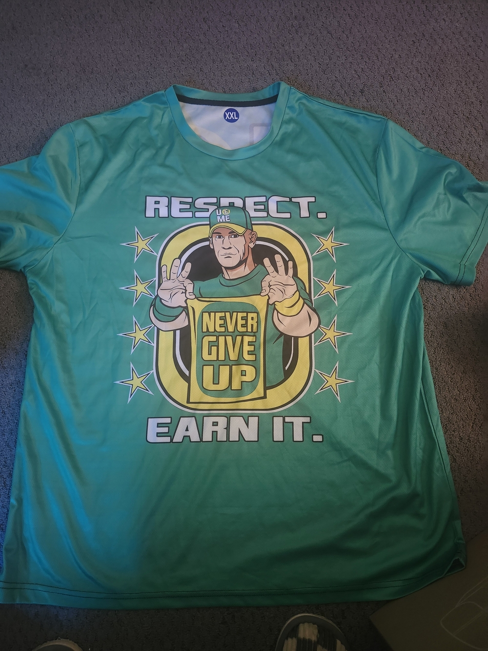 WWE John Cena 'Never Give Up' Graphic Tee - Respect Earn It